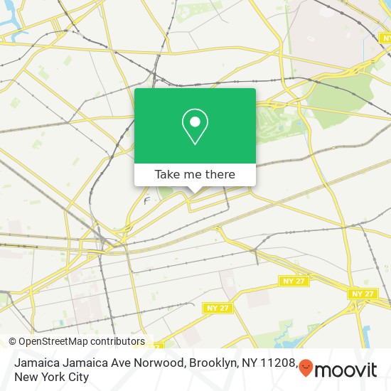 Jamaica Jamaica Ave Norwood, Brooklyn, NY 11208 map