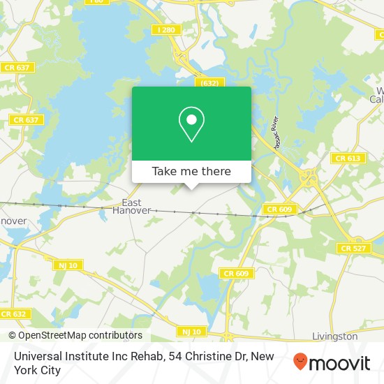Universal Institute Inc Rehab, 54 Christine Dr map
