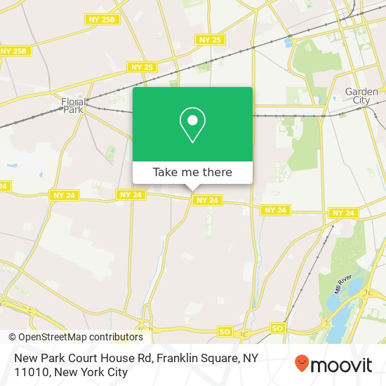 Mapa de New Park Court House Rd, Franklin Square, NY 11010