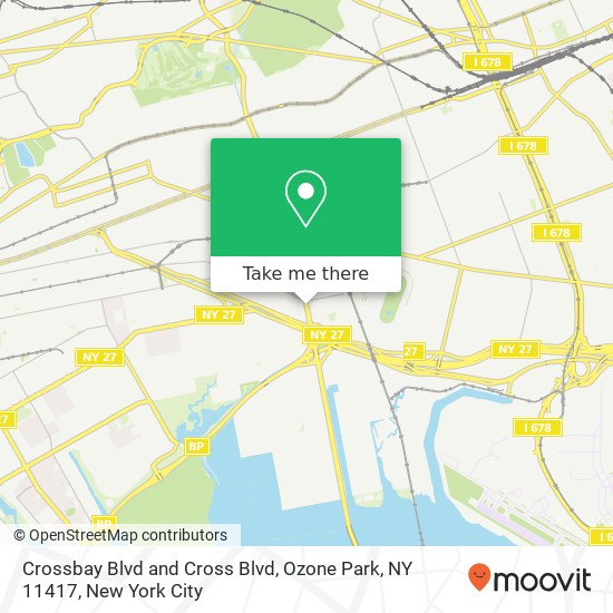 Crossbay Blvd and Cross Blvd, Ozone Park, NY 11417 map