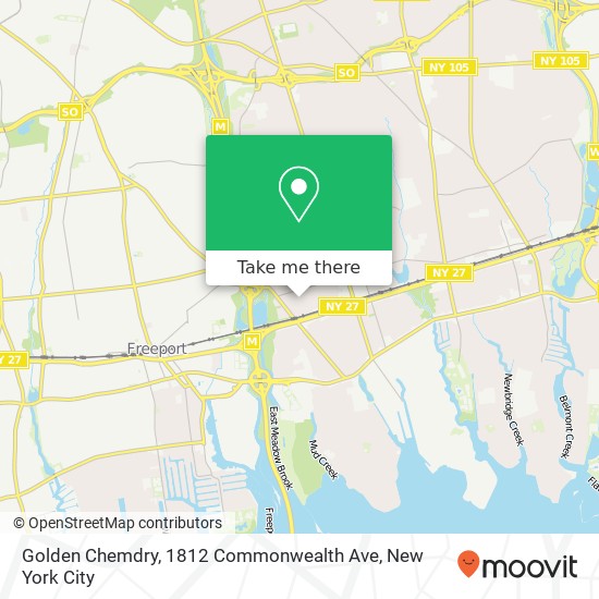 Golden Chemdry, 1812 Commonwealth Ave map