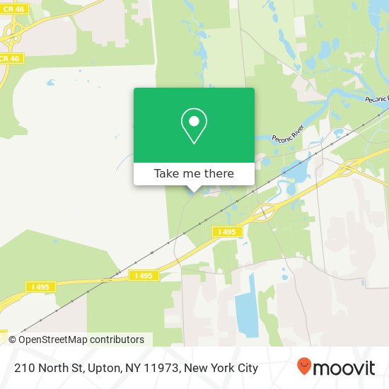 Mapa de 210 North St, Upton, NY 11973