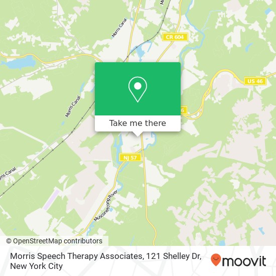 Mapa de Morris Speech Therapy Associates, 121 Shelley Dr