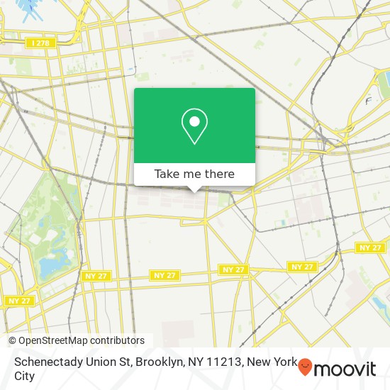 Schenectady Union St, Brooklyn, NY 11213 map