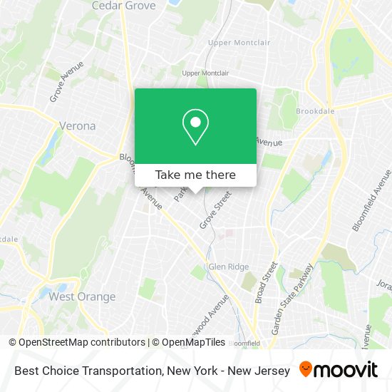 Mapa de Best Choice Transportation