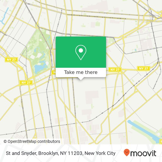 Mapa de St and Snyder, Brooklyn, NY 11203