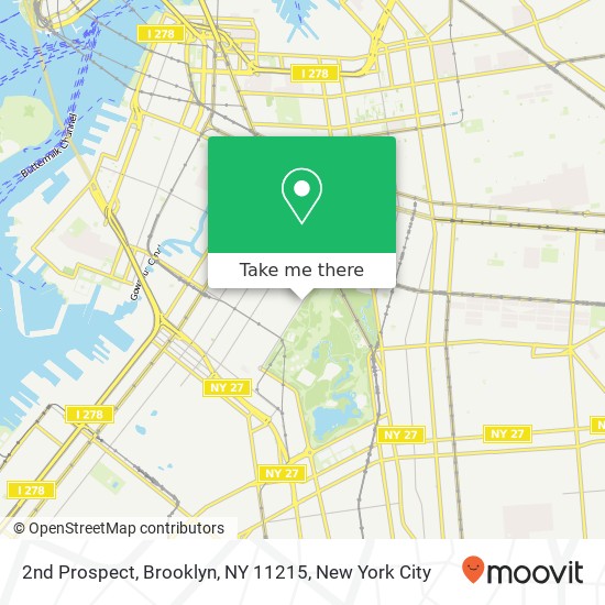 2nd Prospect, Brooklyn, NY 11215 map