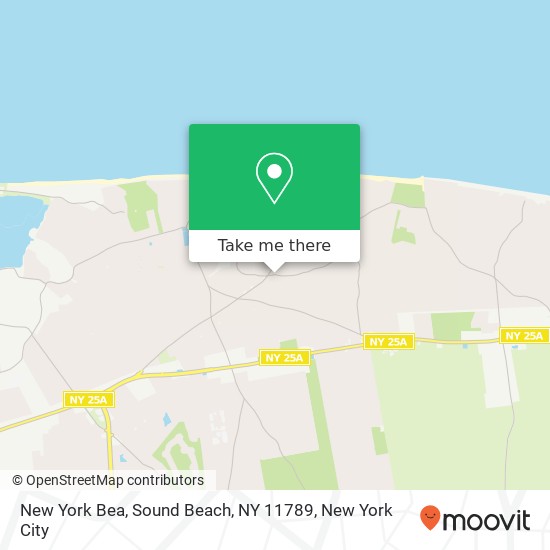 New York Bea, Sound Beach, NY 11789 map