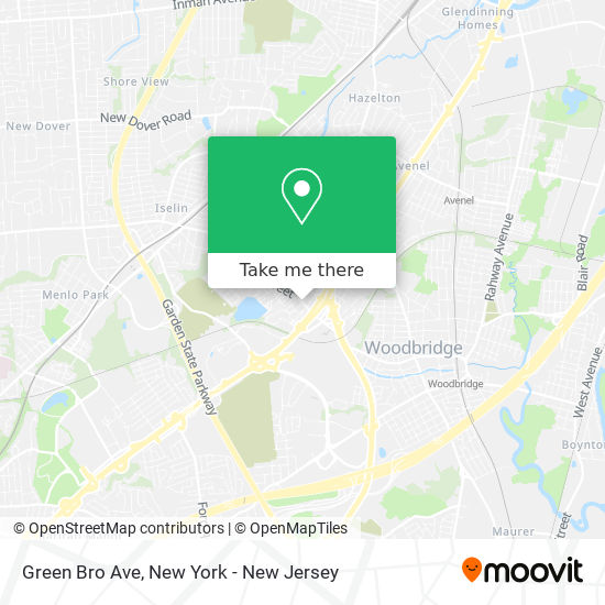 Green Bro Ave map