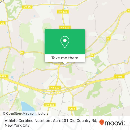 Athlete Certified Nutrition : Acn, 201 Old Country Rd map