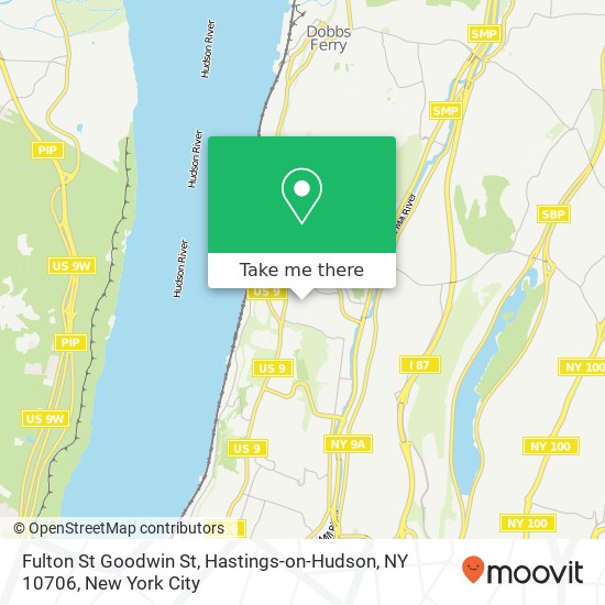 Mapa de Fulton St Goodwin St, Hastings-on-Hudson, NY 10706