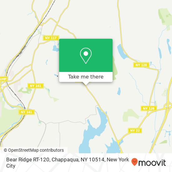 Mapa de Bear Ridge RT-120, Chappaqua, NY 10514