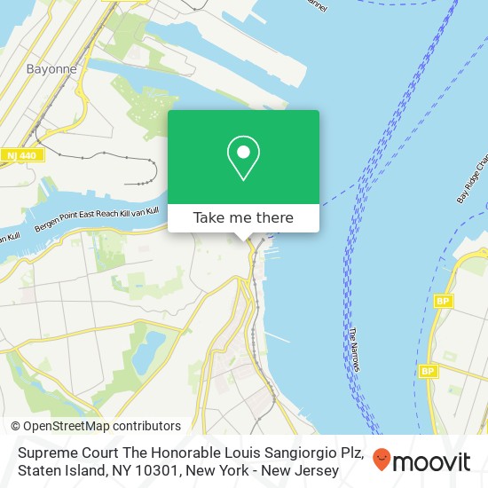 Supreme Court The Honorable Louis Sangiorgio Plz, Staten Island, NY 10301 map