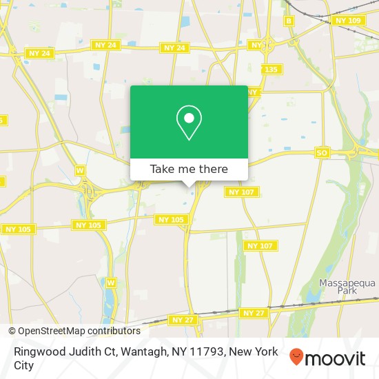 Mapa de Ringwood Judith Ct, Wantagh, NY 11793