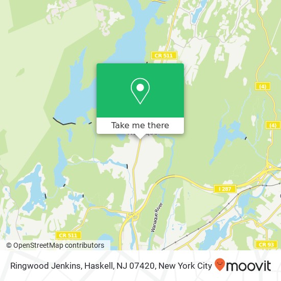 Mapa de Ringwood Jenkins, Haskell, NJ 07420