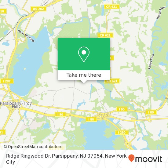 Ridge Ringwood Dr, Parsippany, NJ 07054 map