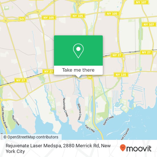 Mapa de Rejuvenate Laser Medspa, 2880 Merrick Rd