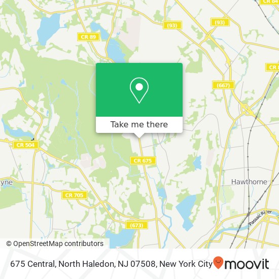 Mapa de 675 Central, North Haledon, NJ 07508