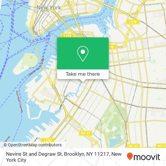 Nevins St and Degraw St, Brooklyn, NY 11217 map