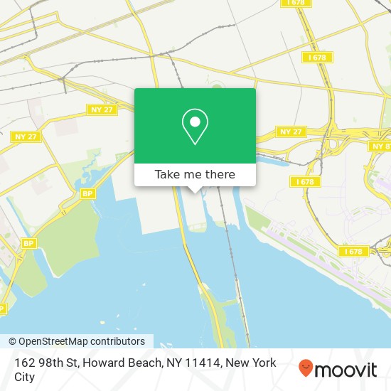 Mapa de 162 98th St, Howard Beach, NY 11414
