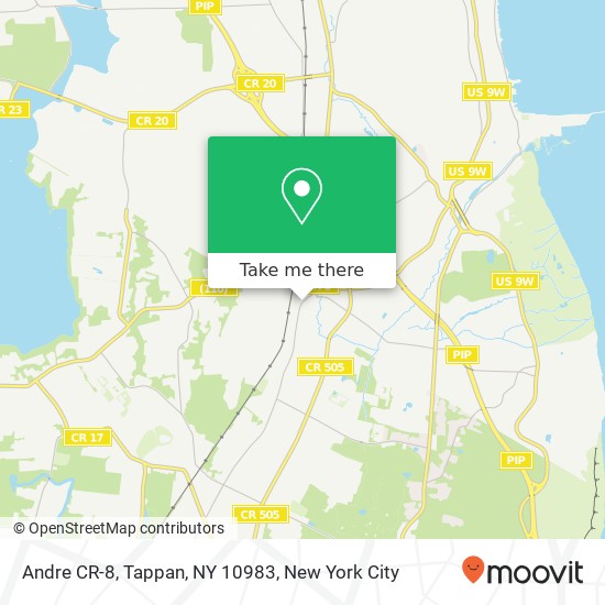 Mapa de Andre CR-8, Tappan, NY 10983