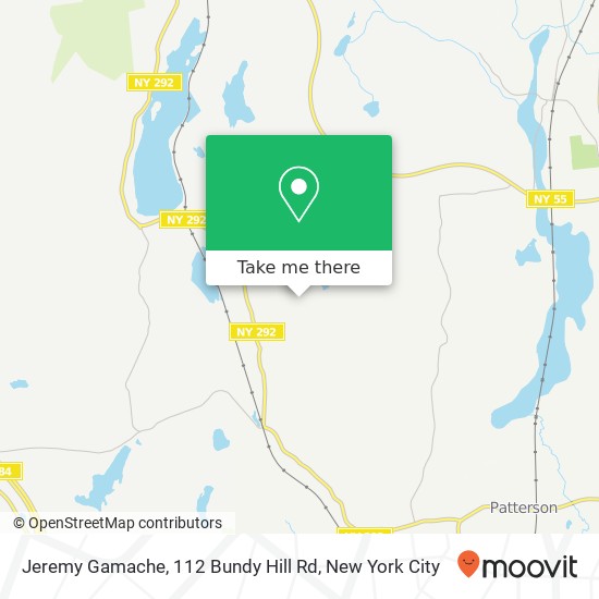 Mapa de Jeremy Gamache, 112 Bundy Hill Rd