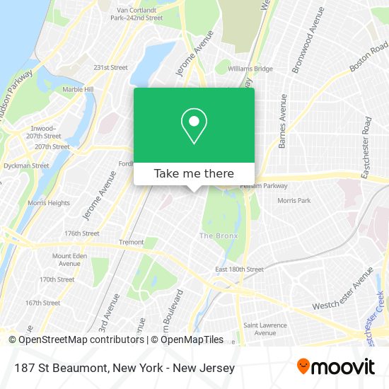 Mapa de 187 St Beaumont