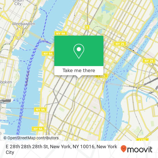 E 28th 28th 28th St, New York, NY 10016 map