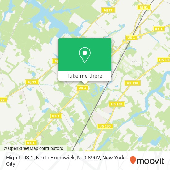 High 1 US-1, North Brunswick, NJ 08902 map