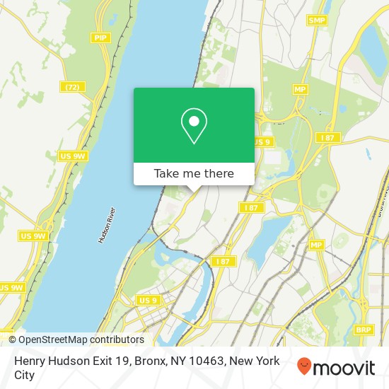 Henry Hudson Exit 19, Bronx, NY 10463 map