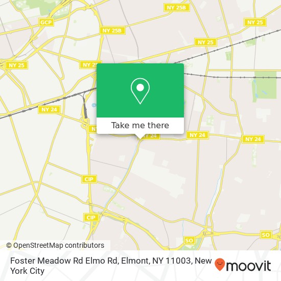 Mapa de Foster Meadow Rd Elmo Rd, Elmont, NY 11003