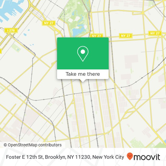 Mapa de Foster E 12th St, Brooklyn, NY 11230