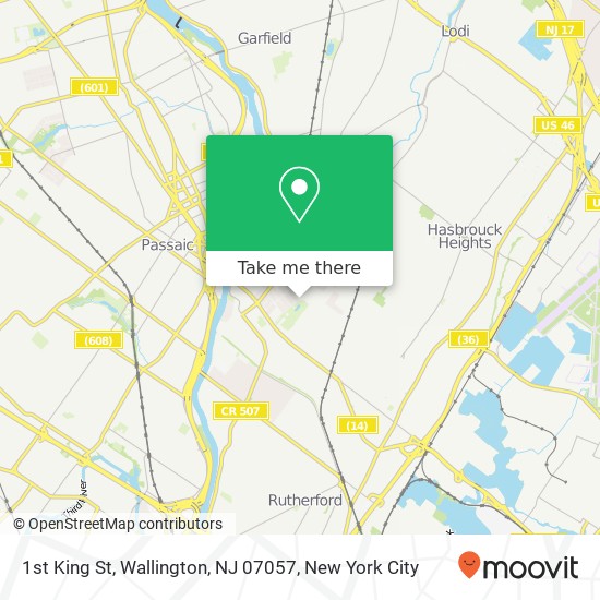 1st King St, Wallington, NJ 07057 map