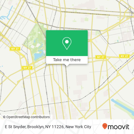 Mapa de E St Snyder, Brooklyn, NY 11226