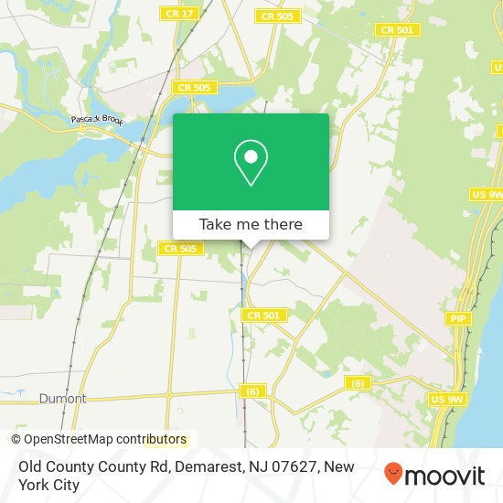 Old County County Rd, Demarest, NJ 07627 map