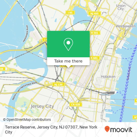 Terrace Reserve, Jersey City, NJ 07307 map