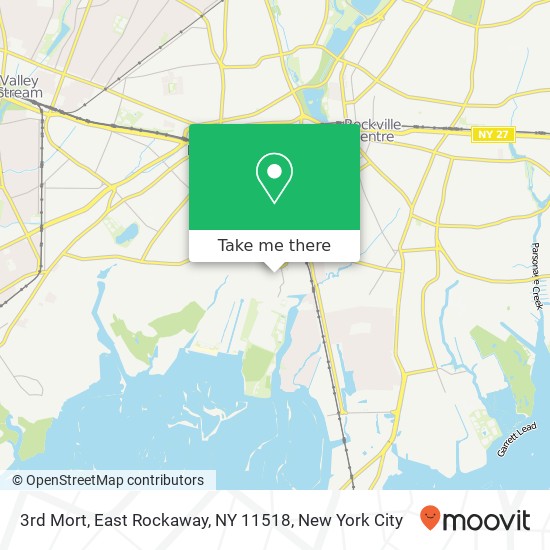Mapa de 3rd Mort, East Rockaway, NY 11518
