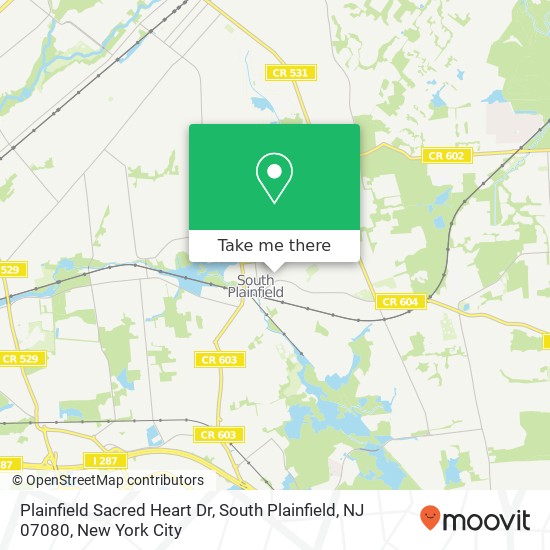 Plainfield Sacred Heart Dr, South Plainfield, NJ 07080 map
