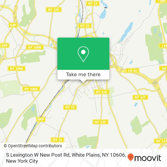 Mapa de S Lexington W New Post Rd, White Plains, NY 10606