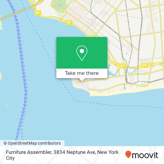Mapa de Furniture Assembler, 3834 Neptune Ave