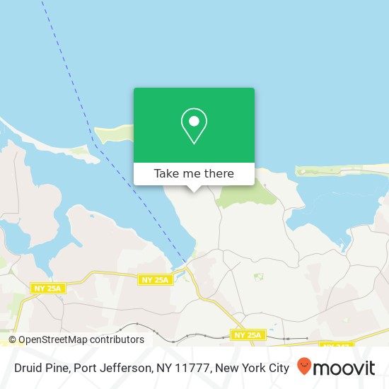 Mapa de Druid Pine, Port Jefferson, NY 11777
