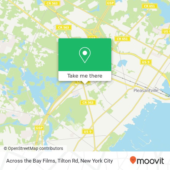 Mapa de Across the Bay Films, Tilton Rd