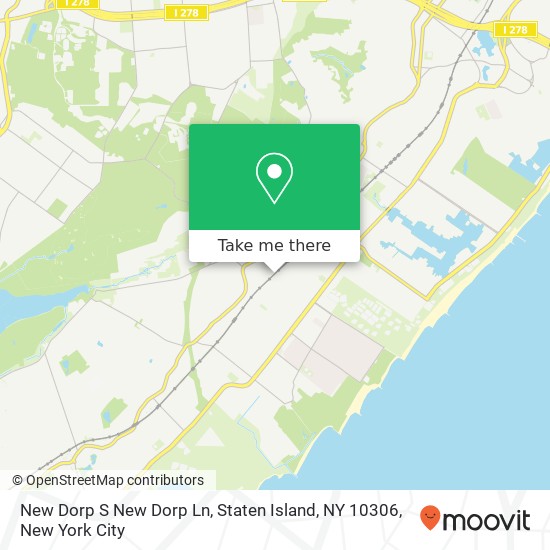 Mapa de New Dorp S New Dorp Ln, Staten Island, NY 10306