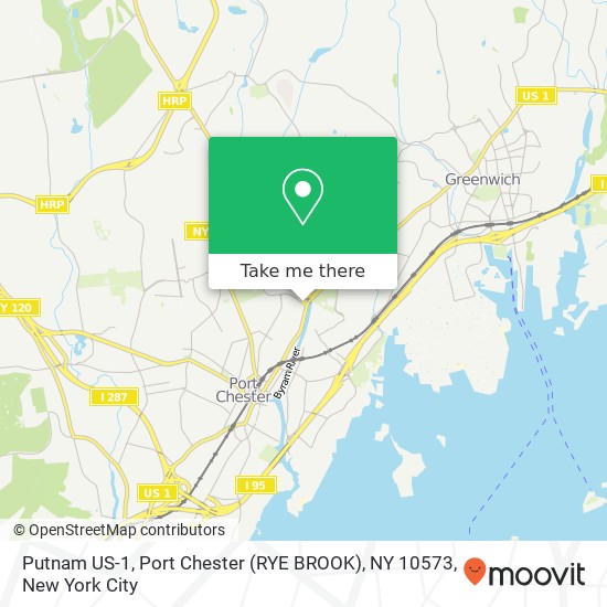 Putnam US-1, Port Chester (RYE BROOK), NY 10573 map
