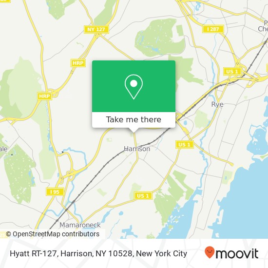 Mapa de Hyatt RT-127, Harrison, NY 10528