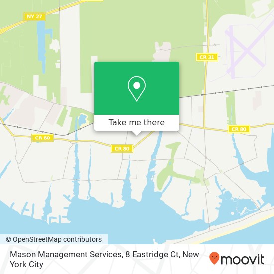 Mapa de Mason Management Services, 8 Eastridge Ct
