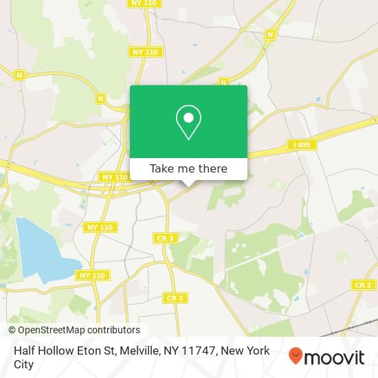 Half Hollow Eton St, Melville, NY 11747 map