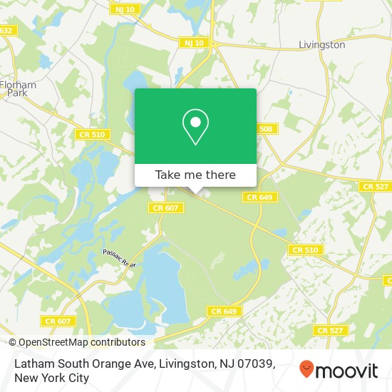 Mapa de Latham South Orange Ave, Livingston, NJ 07039