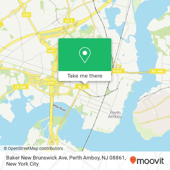 Baker New Brunswick Ave, Perth Amboy, NJ 08861 map