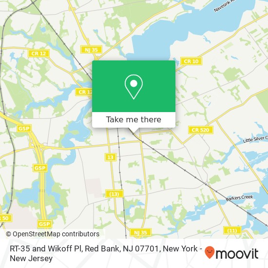 RT-35 and Wikoff Pl, Red Bank, NJ 07701 map